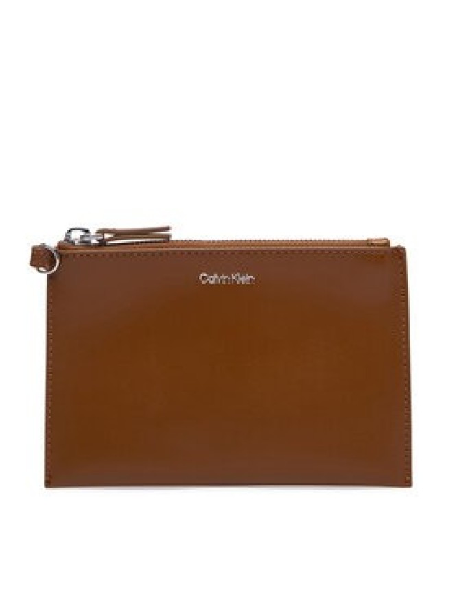 Calvin Klein Torebka Emblem Aop Jacquard Camera Bag LV04F3535G Brązowy