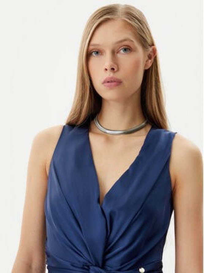 Rinascimento Sukienka wieczorowa CFC0122455003 Granatowy Regular Fit