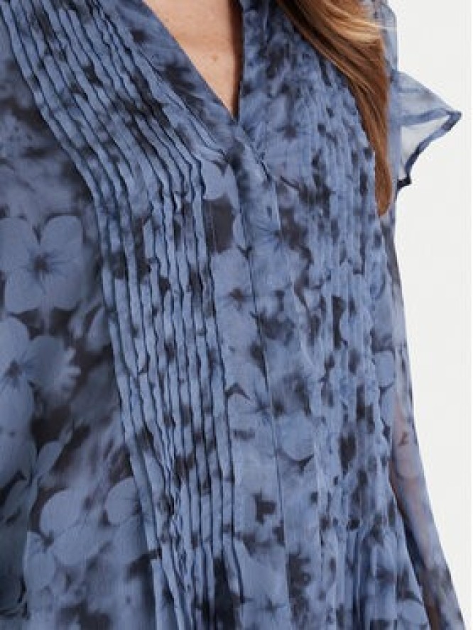 French Connection Bluzka 72ZBA Niebieski Regular Fit