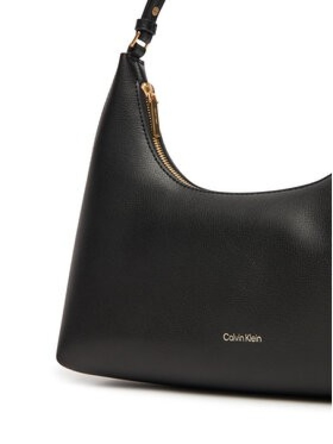 Calvin Klein Torebka Foil Logo Conv Shou?Lder Bag LV04F3272G Czarny