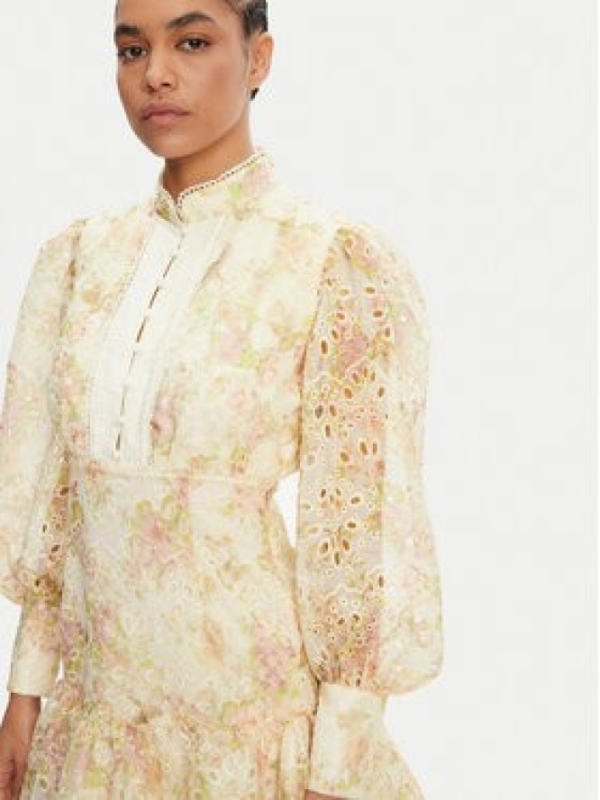 Bardot Sukienka koktajlowa 58421DB3 Beżowy Regular Fit