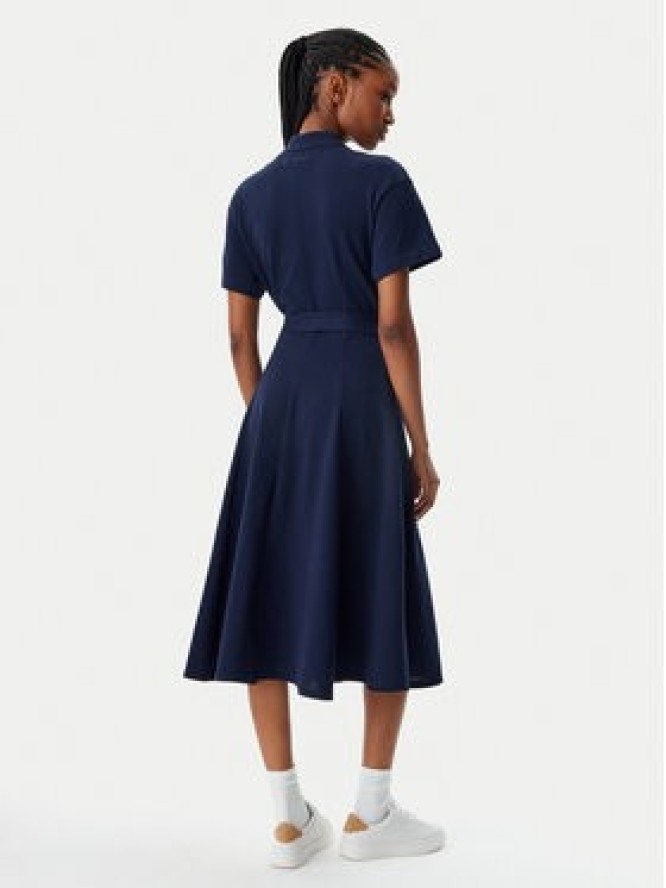 Lacoste Sukienka koszulowa EF9621 Granatowy Regular Fit