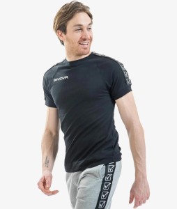 T-shirt sportowy Givova Cotton Band czarny