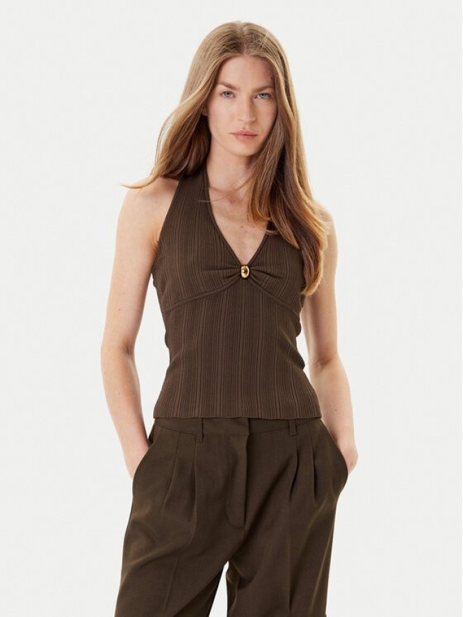 Marciano Guess Sweter 5YGR01 5875Z Brązowy Slim Fit