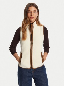 Barbour Kamizelka LFL0055CR11 Écru Regular Fit