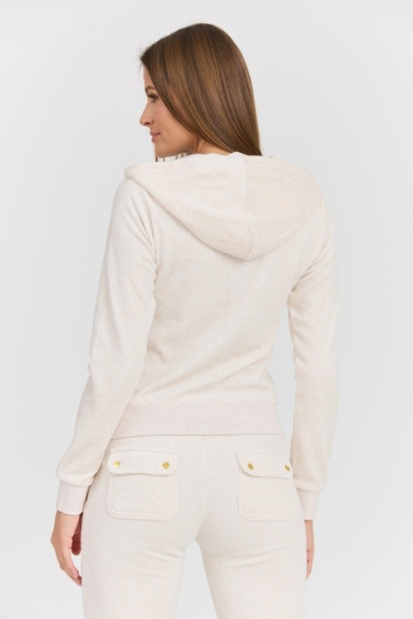 JUICY COUTURE Beżowa damska bluza Robertson Gold, Rozmiar M