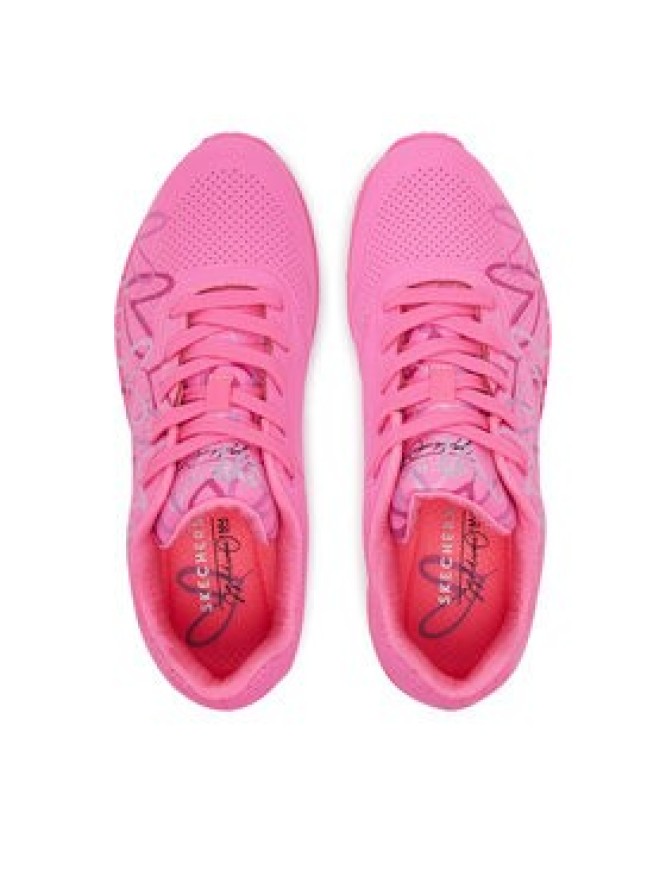 Skechers Sneakersy Uno - Spread the Love 155507/HTPK Różowy