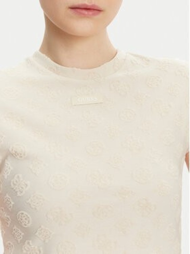 Guess Sukienka codzienna V5GK07 KCT02 Beżowy Regular Fit