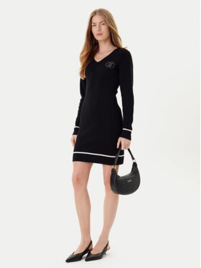 Liu Jo Sukienka dzianinowa TF5253 MS63L Czarny Regular Fit