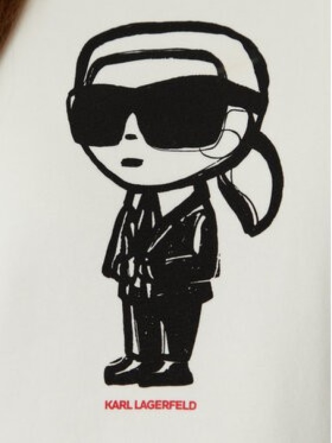 KARL LAGERFELD Bluza A2W20071 Beżowy jasny Regular Fit