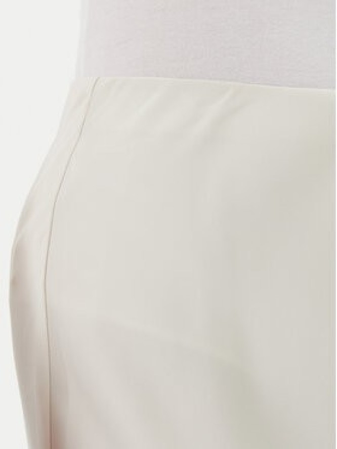 YAS Spódnica trapezowa Pella 26030737 Beżowy Regular Fit