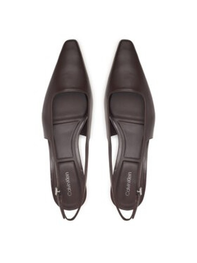Calvin Klein Czółenka Kitten Heel Pump Sling Hdw HW0HW03168 Czarny