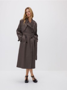 Czółenka na obcasie - ciemnobrązowy