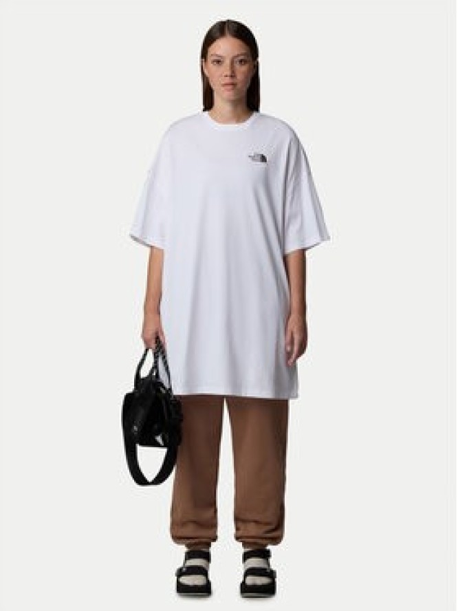 The North Face Sukienka codzienna Simple Dome NF0A87NF Biały Relaxed Fit