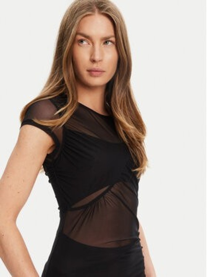 Guess Sukienka koktajlowa W5YK66 KBAH2 Czarny Regular Fit