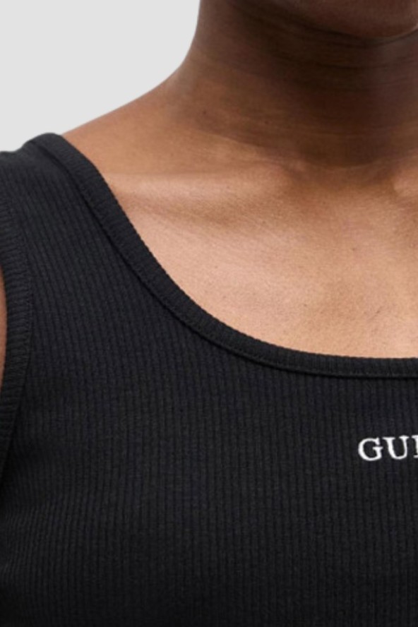 GUESS Czarny damski tank top Circe, Rozmiar S