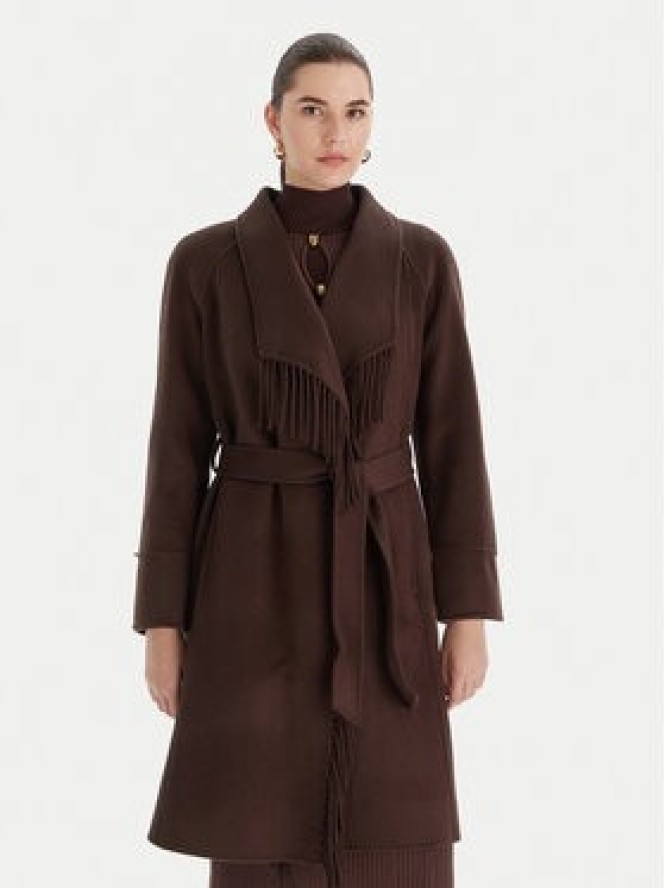 Marciano Guess Płaszcz wełniany 5BGL46 7125A Brązowy Regular Fit