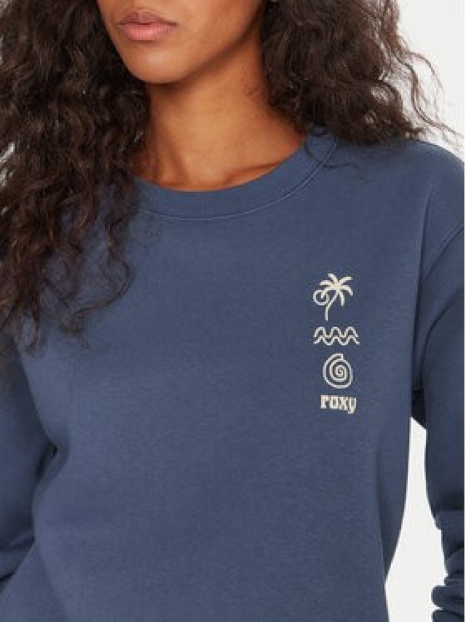 Roxy Bluza Surf Stoked ERJFT05018 Niebieski Regular Fit
