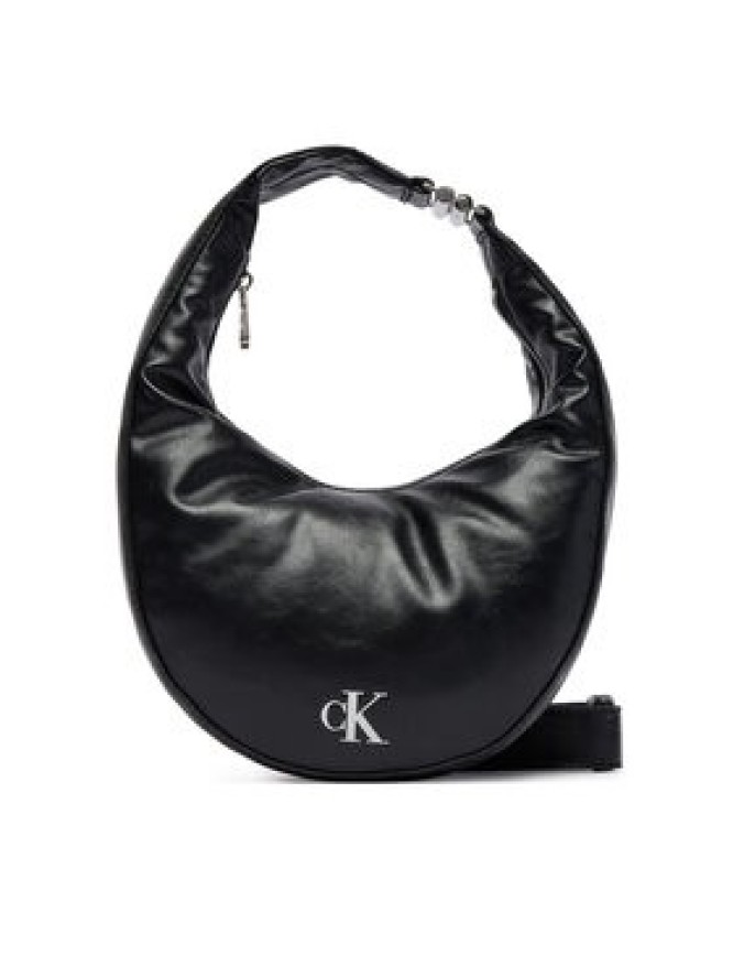 Calvin Klein Torebka Buckle Convertible Small Hobo LV04F3512G Czarny