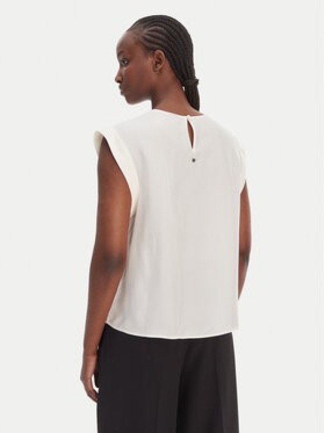 BOSS Bluzka C_Irnette 50543548 Écru Regular Fit