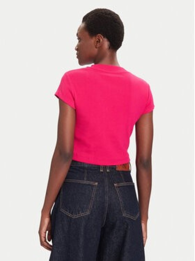 Calvin Klein Jeans T-Shirt LV047AB802 Różowy Regular Fit