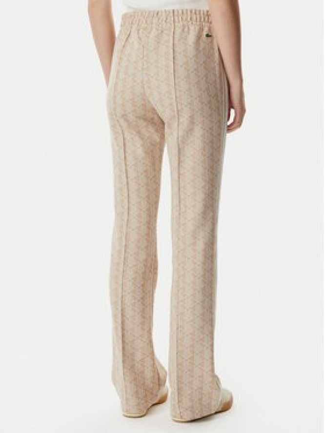 Lacoste Spodnie dresowe XF9313 Beżowy jasny Regular Fit