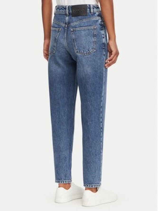 HUGO Jeansy Garlene 50563517 Granatowy Mom Fit