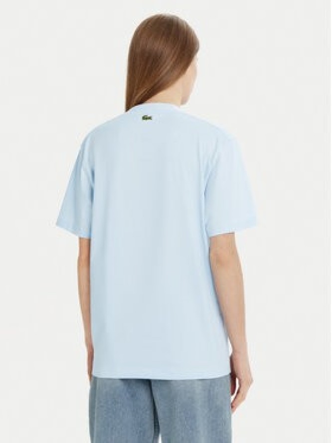 Lacoste T-Shirt TH2733 Błękitny Regular Fit