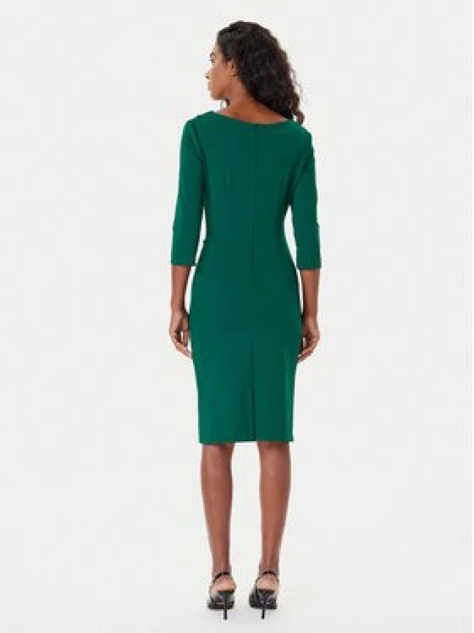Rinascimento Sukienka koktajlowa CFC0126154003 Zielony Slim Fit