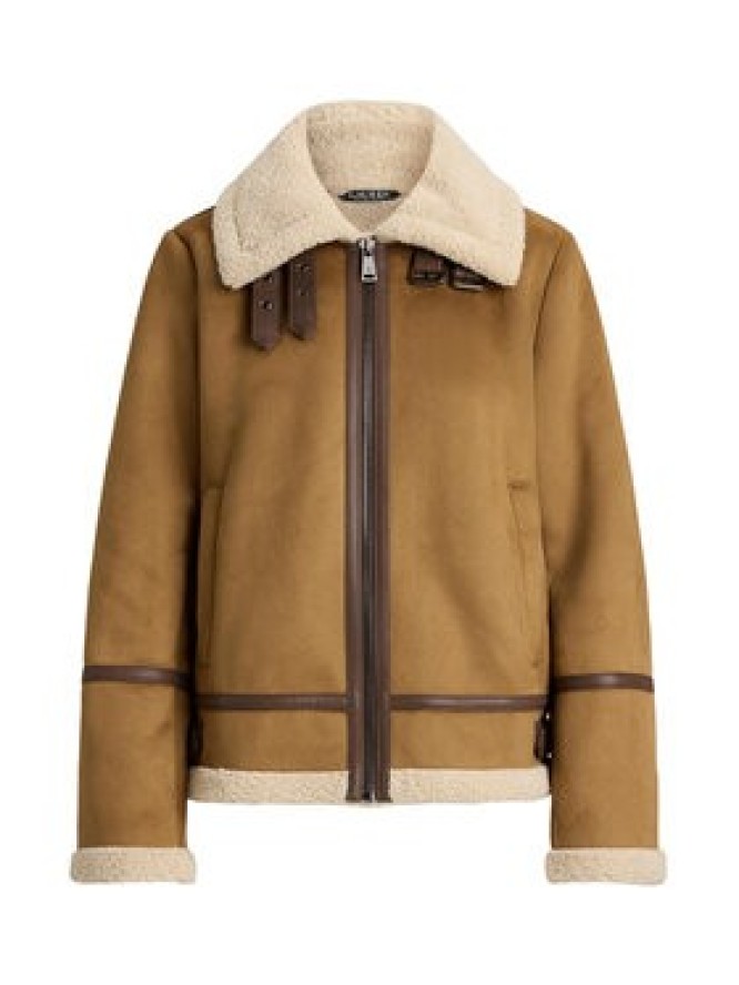 LAUREN RALPH LAUREN Kurtka z imitacji skóry 297P04122002 Brązowy Regular Fit
