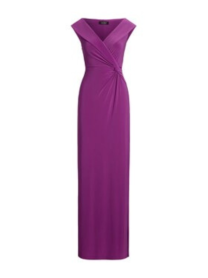 LAUREN RALPH LAUREN Sukienka wieczorowa 253863940025 Fioletowy Slim Fit