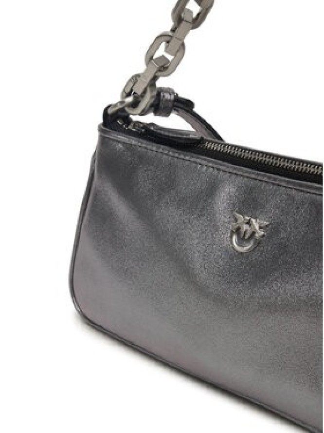 PINKO Torebka Half Moon Baguette Mini AI 25-26 PLTT 105069 A2O9 Srebrny