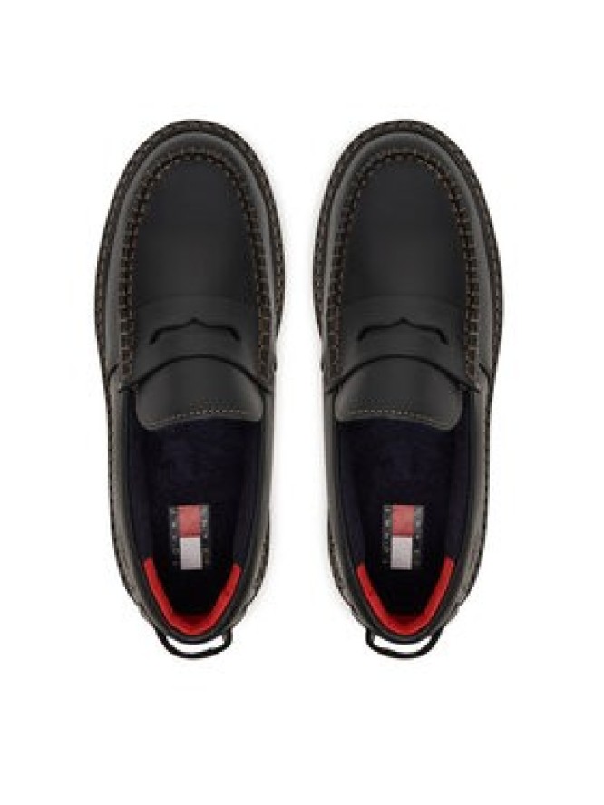 Tommy Jeans Loafersy Archive '01 Loafer Leather EN0EN03005 Czarny