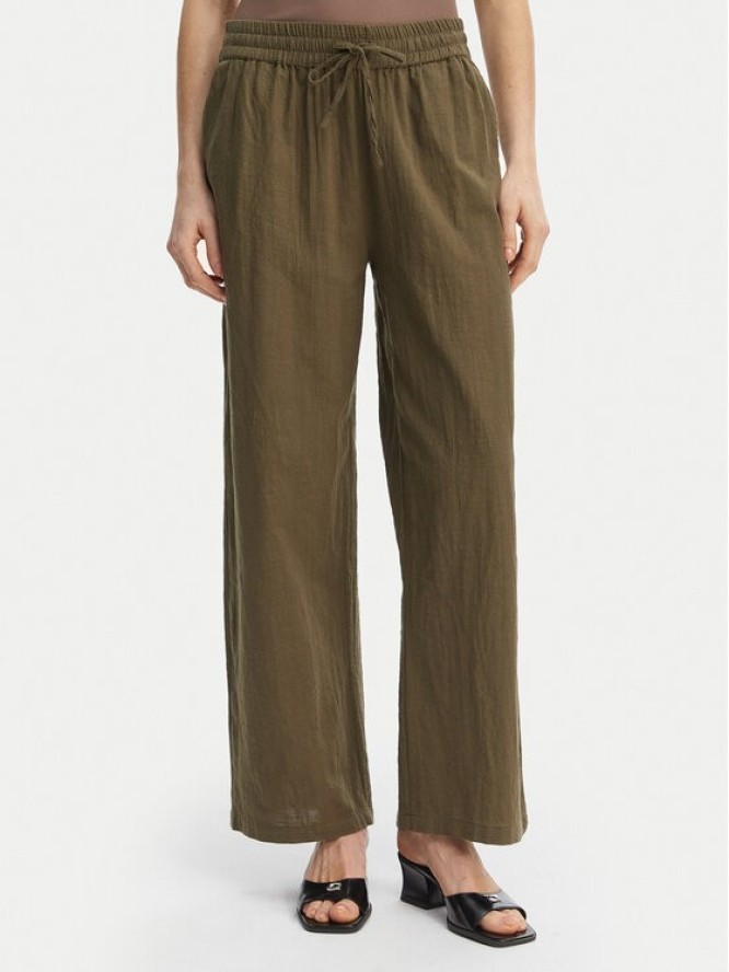 ONLY Spodnie materiałowe Tizana 15319090 Zielony Regular Fit