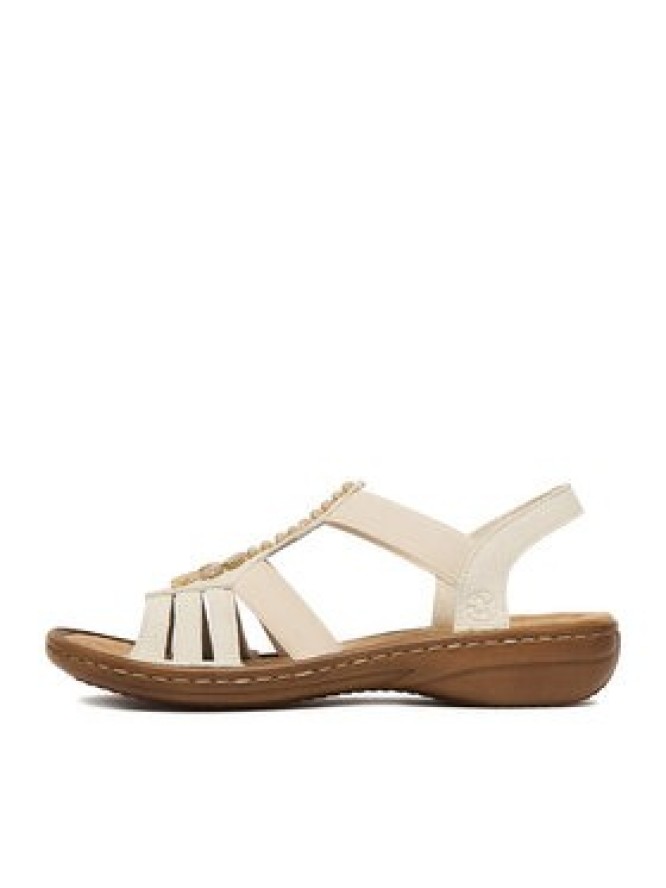 Rieker Sandały CEO-60806-80 Écru