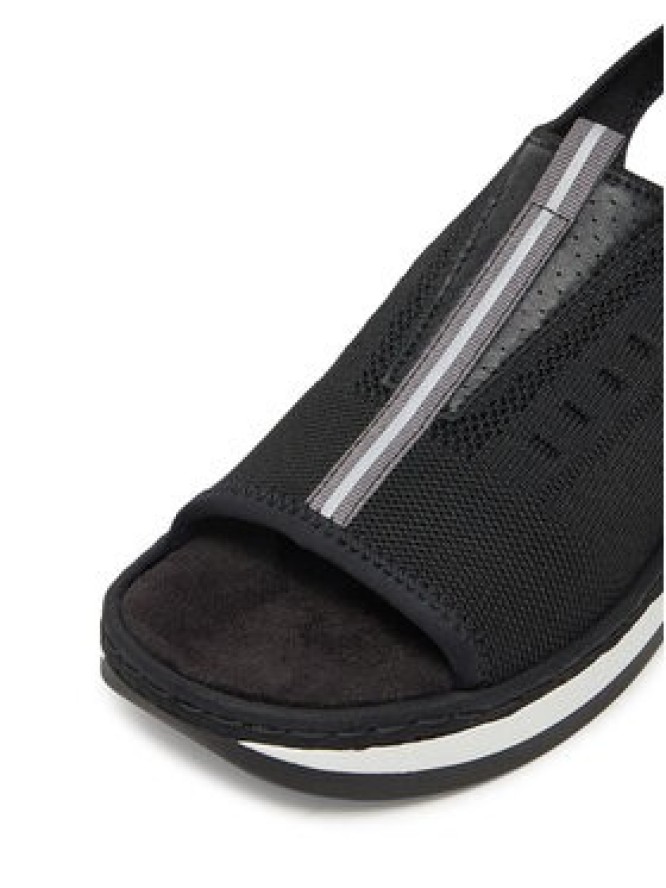 Rieker Sandały V59B5-00 Czarny