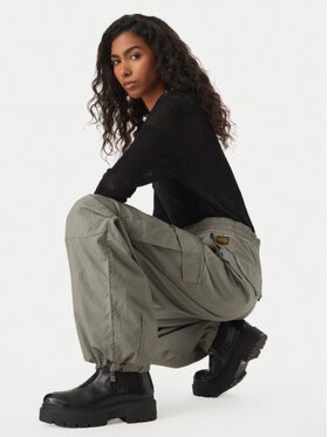 G-Star Raw Spodnie materiałowe D29375-D387 Zielony Loose Fit