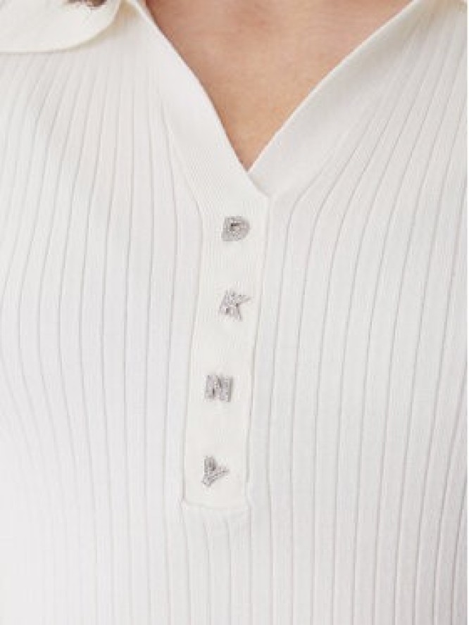 DKNY Sweter DJ6R0236 Écru Regular Fit