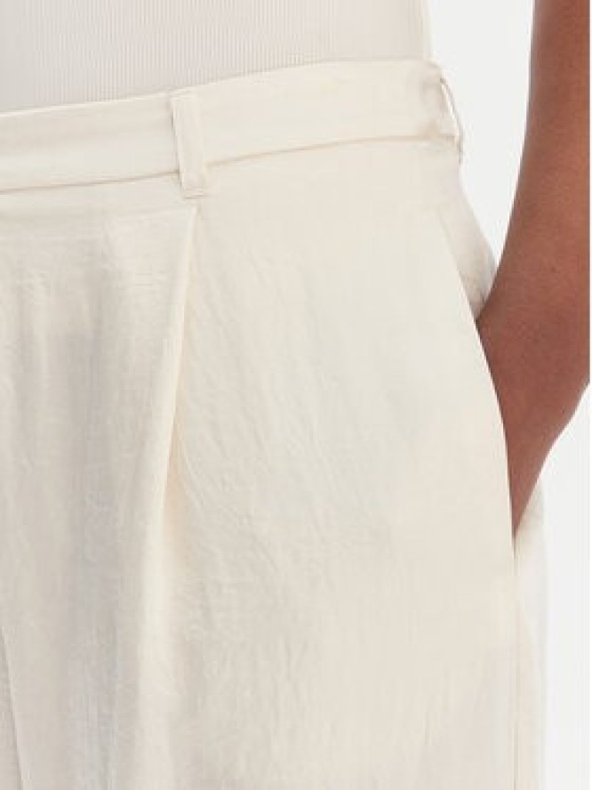 Marella Spodnie palazzo Formato 2613131035 Écru Wide Leg