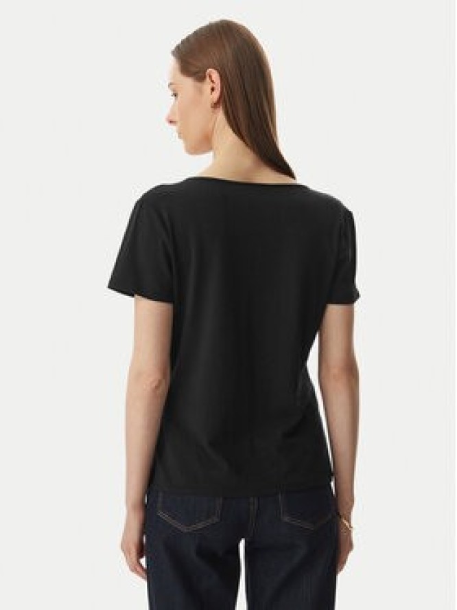 Liu Jo Sport T-Shirt TA6098 JS005 Czarny Regular Fit