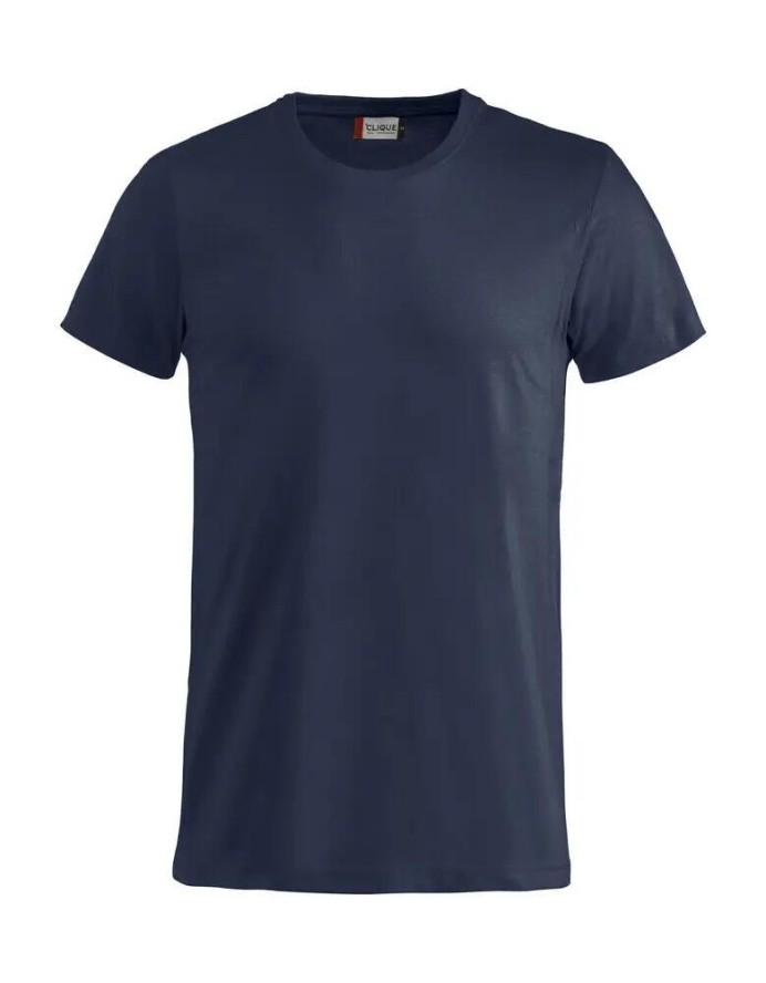 clique Basic-T Junior Koszulka junior z bawełny, ściągacz przy szyi – dark navy