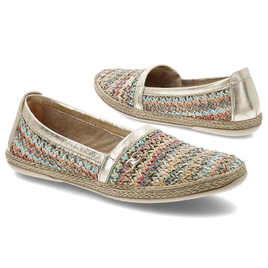 Kolorowe Espadryle Armodo Eleganckie Wsuwane Obuwie Damskie