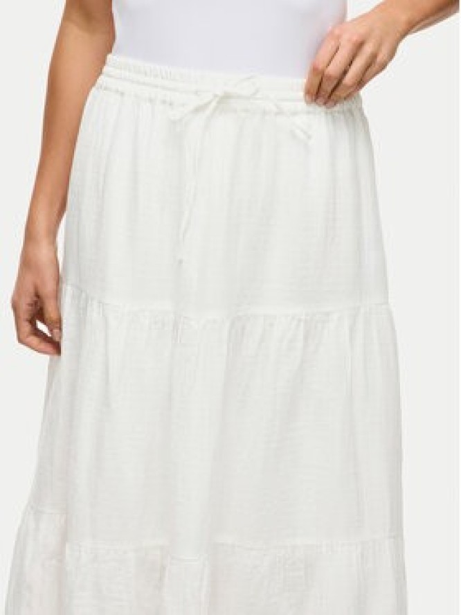 Vila Spódnica maxi Lania 14105428 Biały Regular Fit