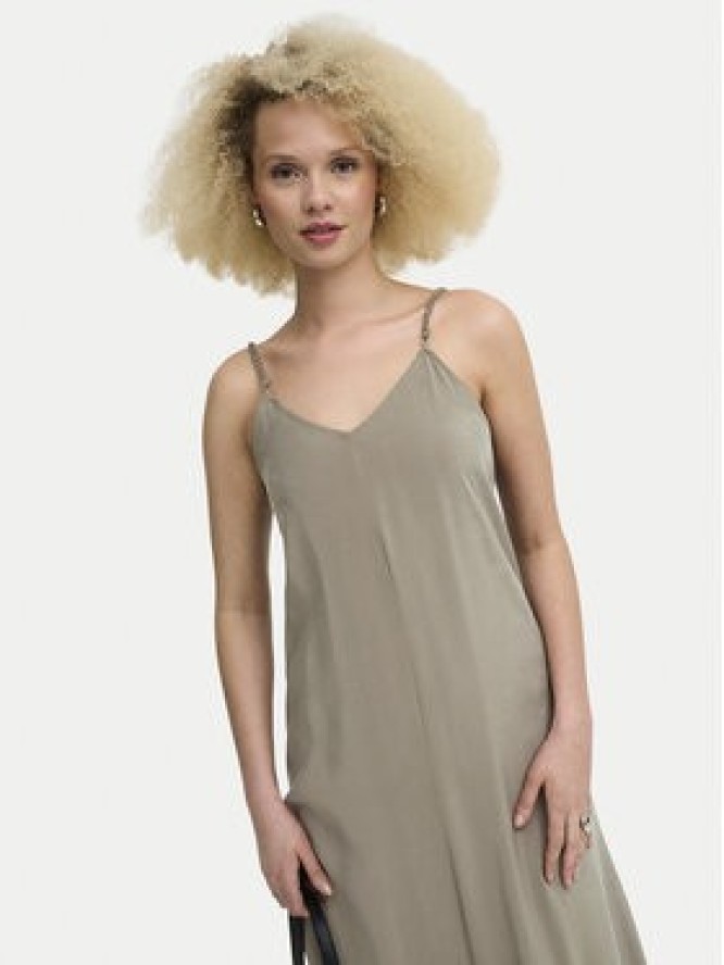 ONLY Sukienka letnia Madeli 15371094 Beżowy ciemny Regular Fit