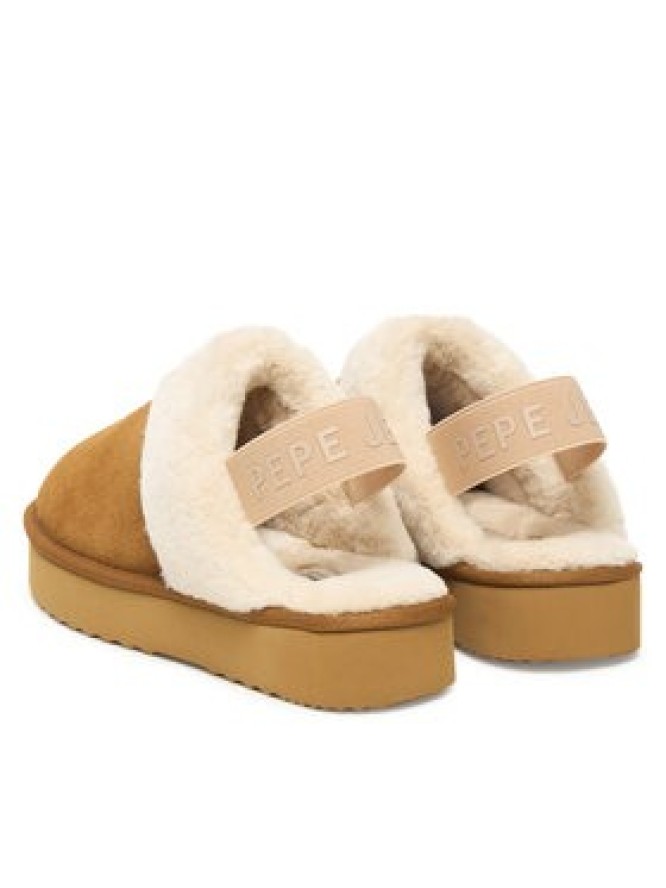 Pepe Jeans Kapcie Dissy Tape W PLS100001 Brązowy