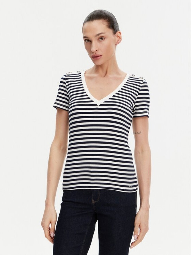 Morgan T-Shirt 241-DINA Granatowy Regular Fit