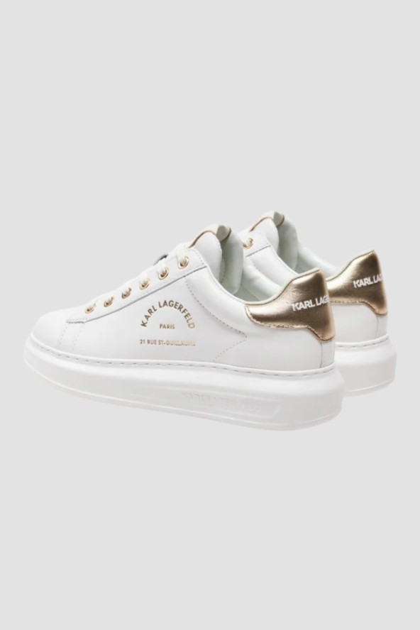 KARL LAGERFELD Białe damskie sneakersy KAPRI Maison, Rozmiar 38