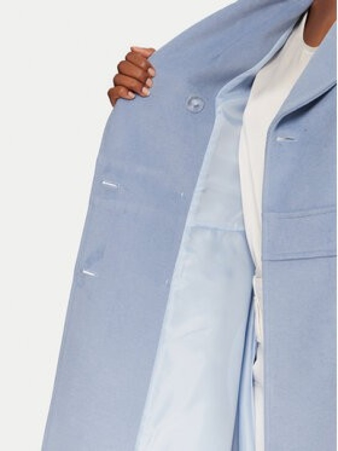 Rinascimento Płaszcz przejściowy CFC0125851003 Błękitny Slim Fit