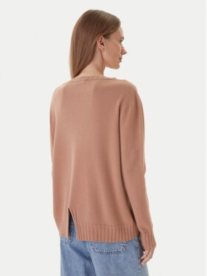 Kontatto Sweter 3M0808C Beżowy Relaxed Fit