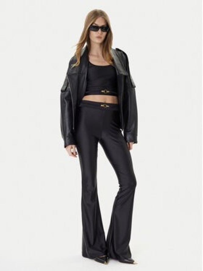 Just Cavalli Legginsy 78PAC101 Czarny Slim Fit